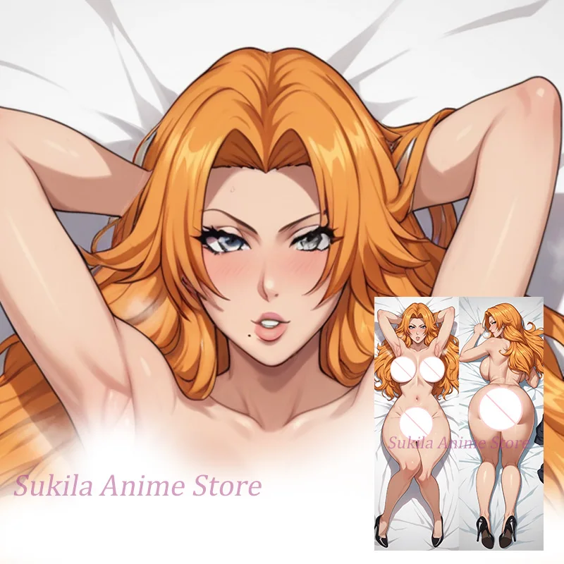 Dakimakura Matsumoto Rangiku аниме наволочка для тела двусторонняя с принтом в натуральную