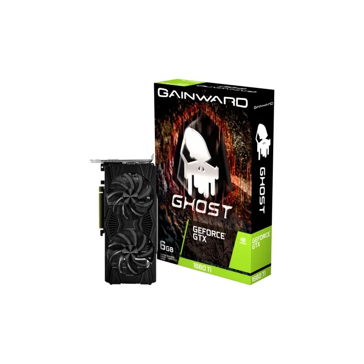 Видеокарта Gainward Ghost NE6166T018J9-1160L GTX1660TI GDRR6, 192бит, 2XFAN, 1XDP, 1XHDMI, 1XDVI Видеокарта Gainward Ghost NE6166T018J9-1160L GTX1660TI GDRR6, 192бит, 2XFAN, 1XDP, 1XHDMI, 1XDVI