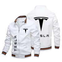 new tesla mens jacket motorcycle large size mens casual windbreaker sportswear fashion motorcycle jacket tops