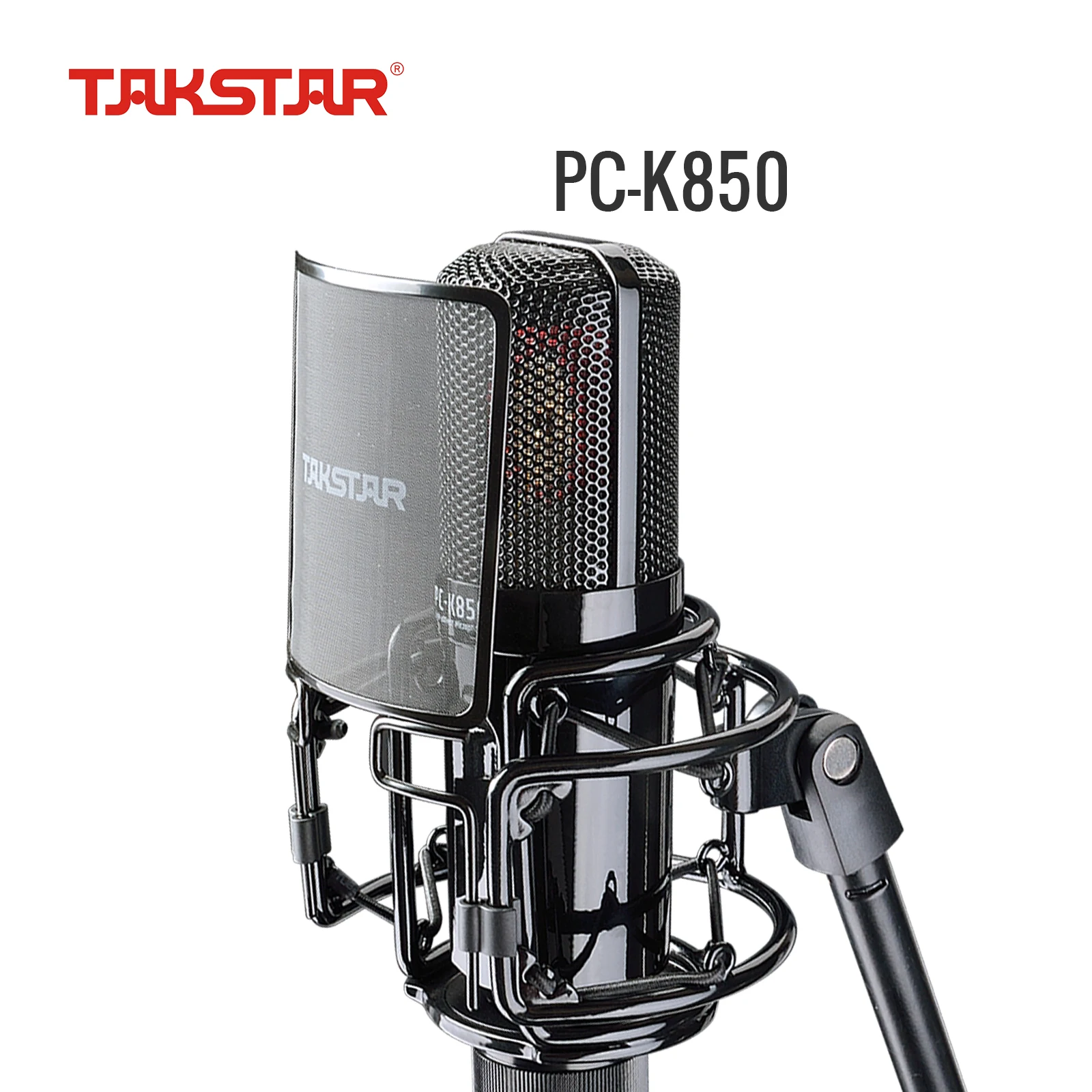 

XLR Condenser Microphone with 34mm Large Diaphragm, Takstar Cardioid Studio Mic for Recording Podcasting Streaming YouTube Video
