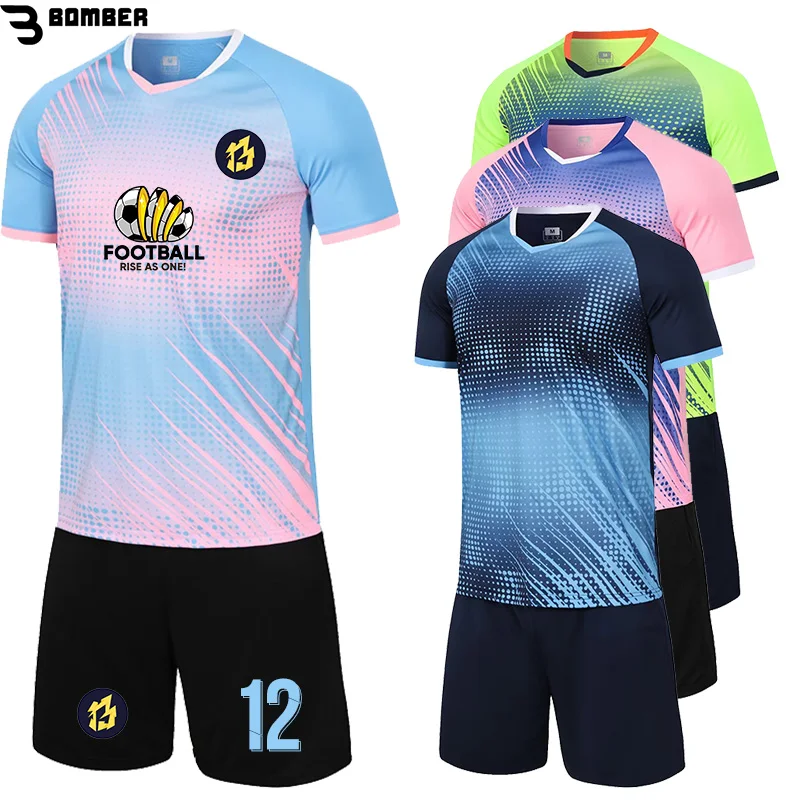 

Униформа для футбола с сублимационной печатью, униформа для мужчин и детей, новинка 2023, с коротким рукавом, тренировочная Футбольная форма для командного клуба, футболки на заказ