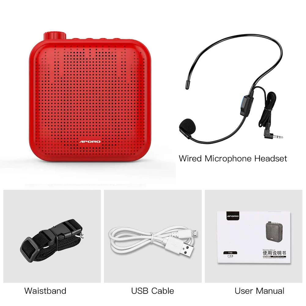 Портативный усилитель голоса Мегафон миниатюрный звуковой динамик с микрофоном