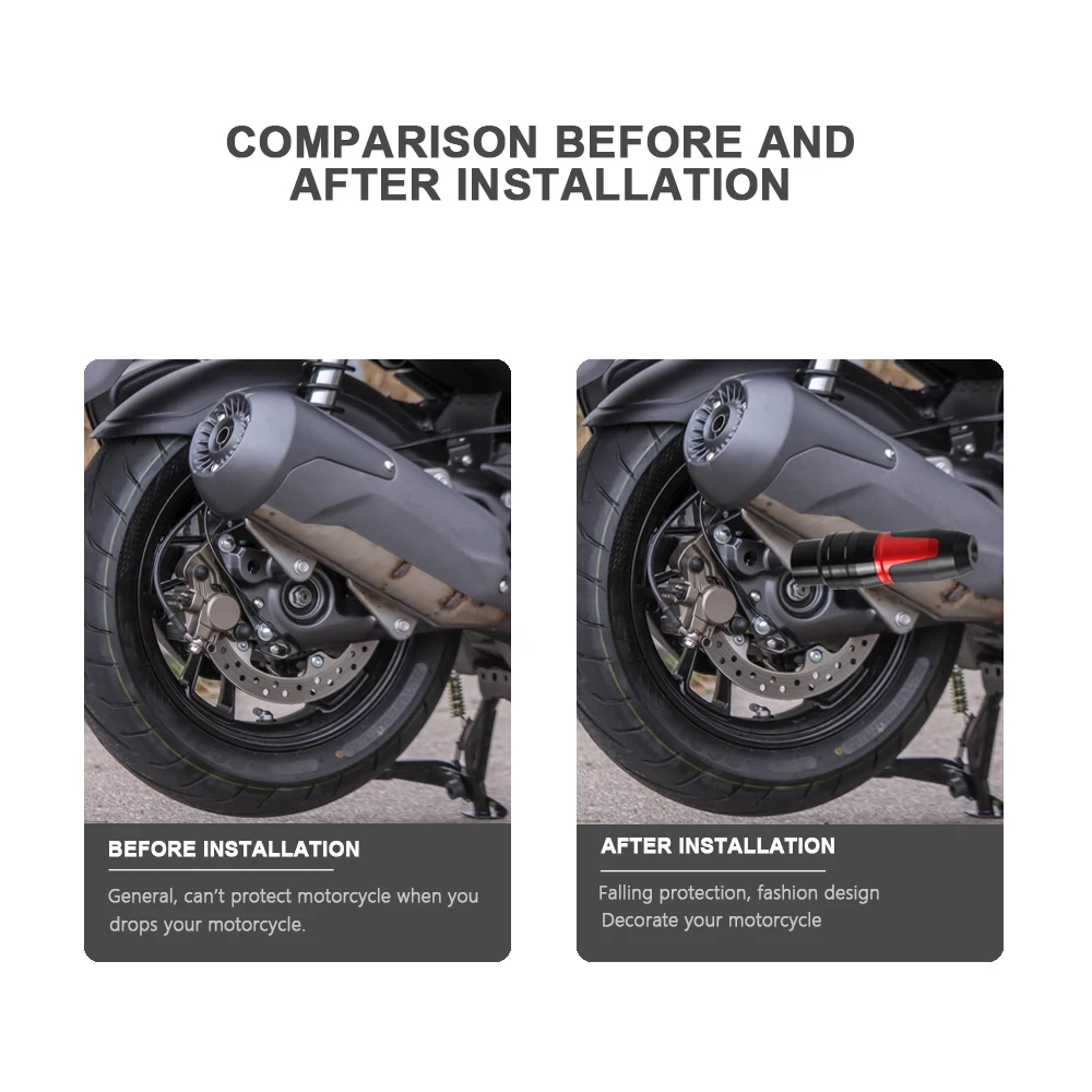 Выхлопной слайдер для мотоцикла M310 защитная накладка M 310 Zontes 310M ZT310M MAXI Scooter 2021 2022