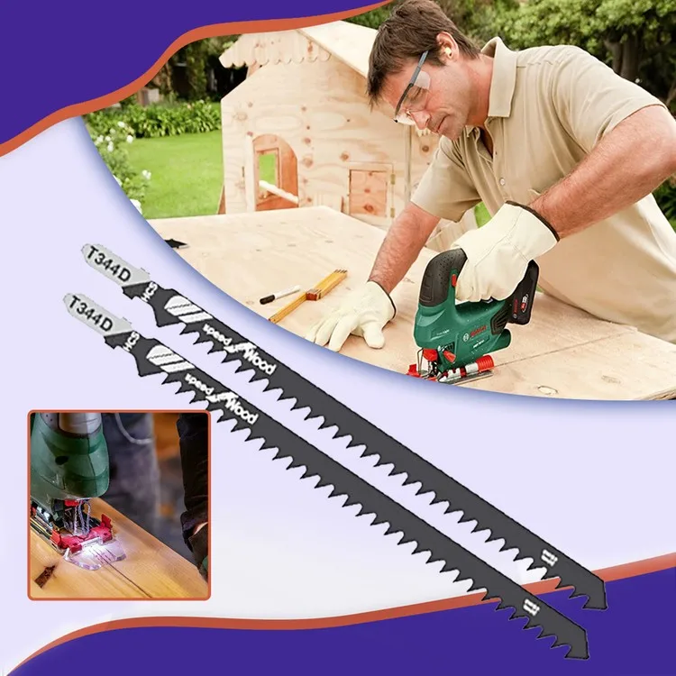 Uniquem Набор наконечников для лобзика T344D Hcs Long Boy из 2 предметов