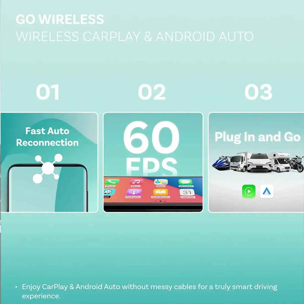 Фото Ottocast Android 15 OttoScreen Портативный автомобильный дисплей AI Экран 11,4 дюйма 4G 32G Автомобильный сенсорный экран Беспроводной Carplay Android Auto №5
