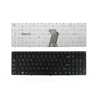 new us layout keyboard for lenovo v570 b570 b590 black frame black without foil