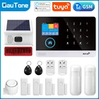 Система сигнализации GauTone для умного дома, Wi-Fi GSM, с датчиком движения, беспроводная сирена, ночное видение, IP-камера с поддержкой Alexa