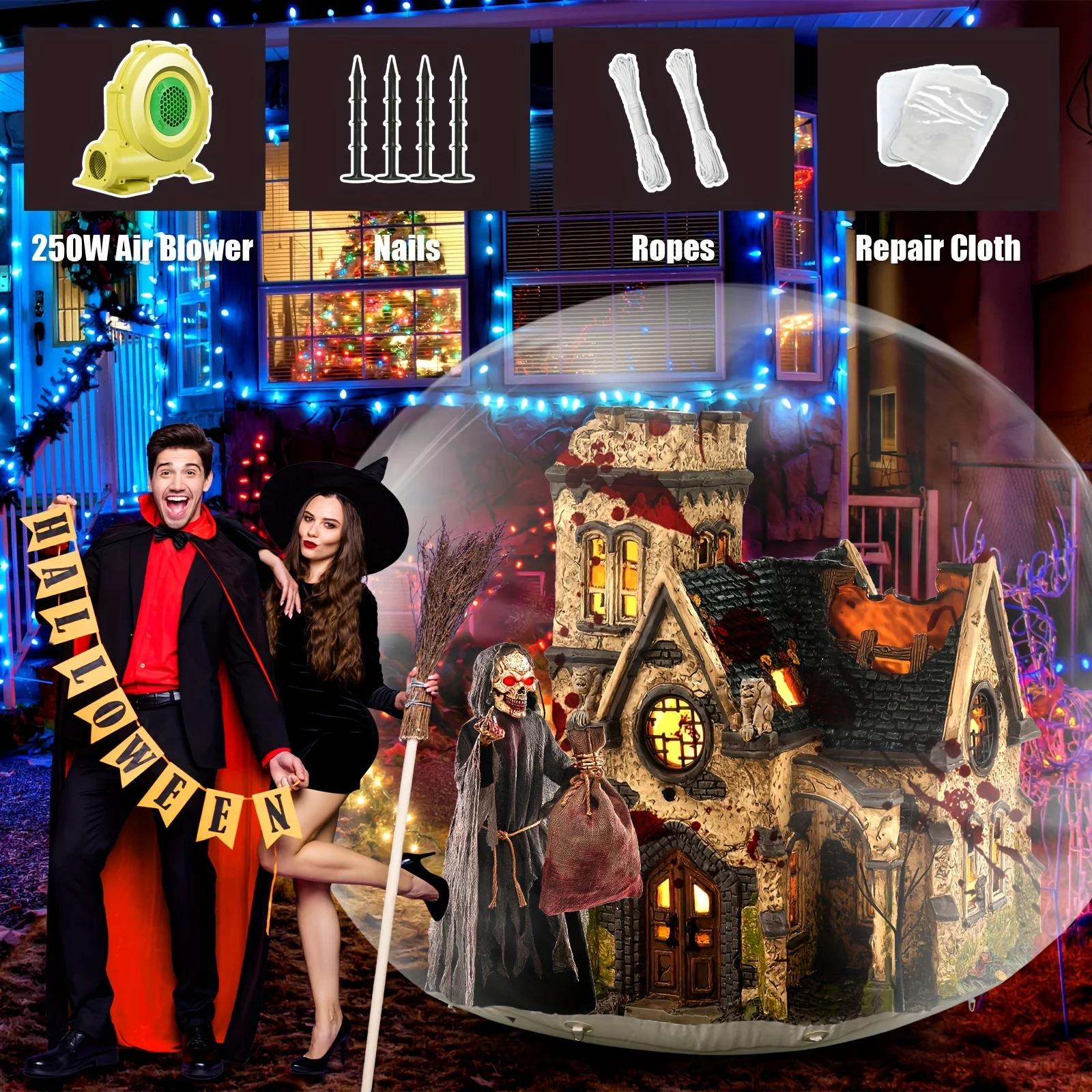 Уличная надувная пузырьковая палатка Igloo 10 футов гигантский надувной снежный шар