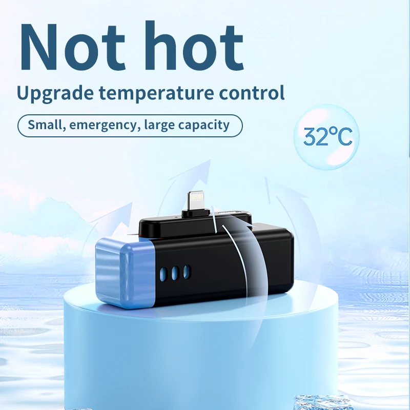 3300mAh Mini Power Bank Powerbank for Mobile Phone Wireless Charger Portable External Battery Pack for iPhone Samsung Xiaomi