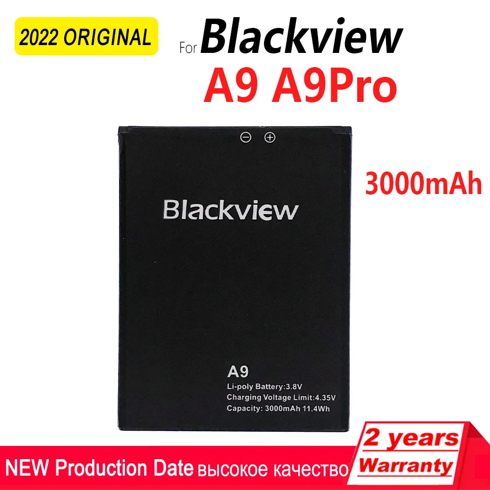 

100% Original 3000mAh A9 Phone Battery For Blackview A9/A9 Pro High quality Batteries With Tracking Number