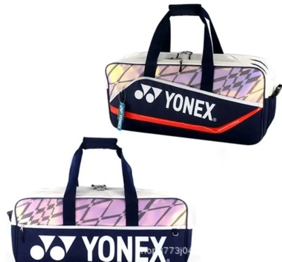 YONEX Limited Luxury PU Leather Badminton Bag 6 Rackets Double-deck Badminton Backpack Men Women Teenager