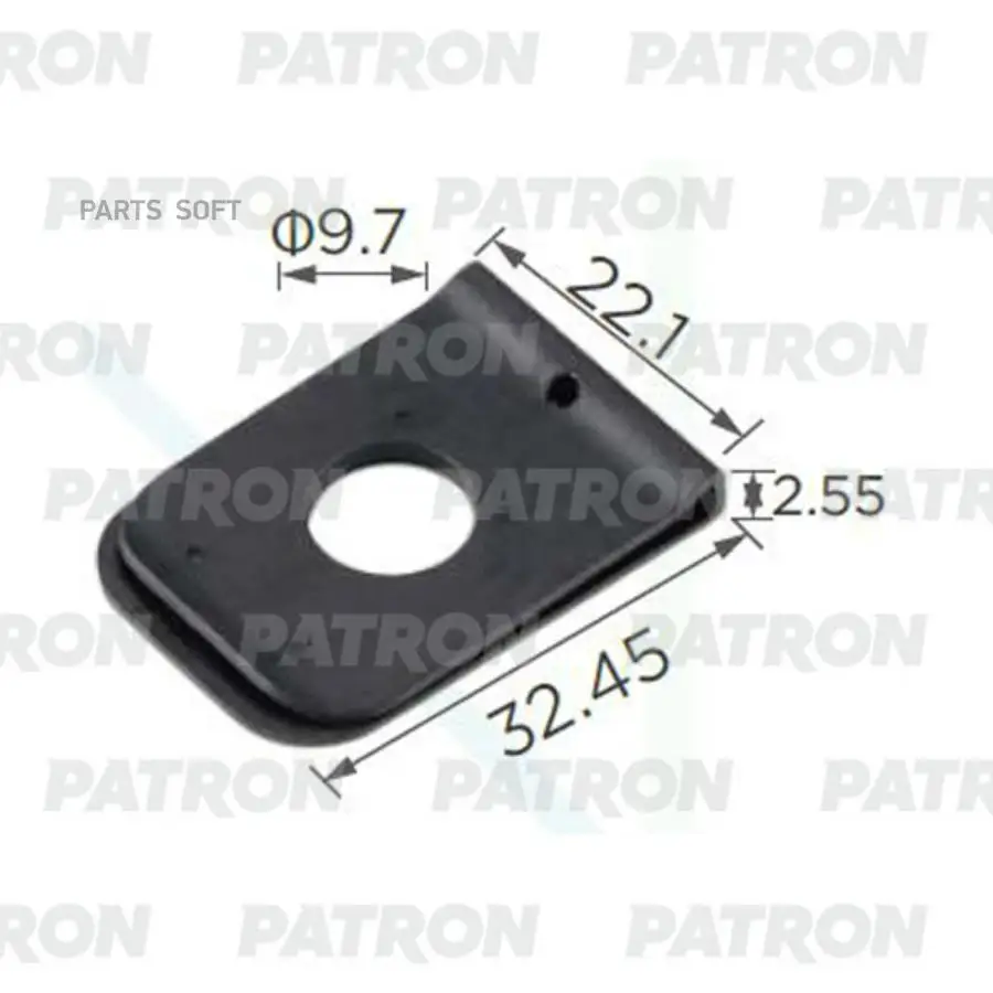PATRON P37-2354 Клипса пластмассовая HONDA применяемость: крепление подкрылка
