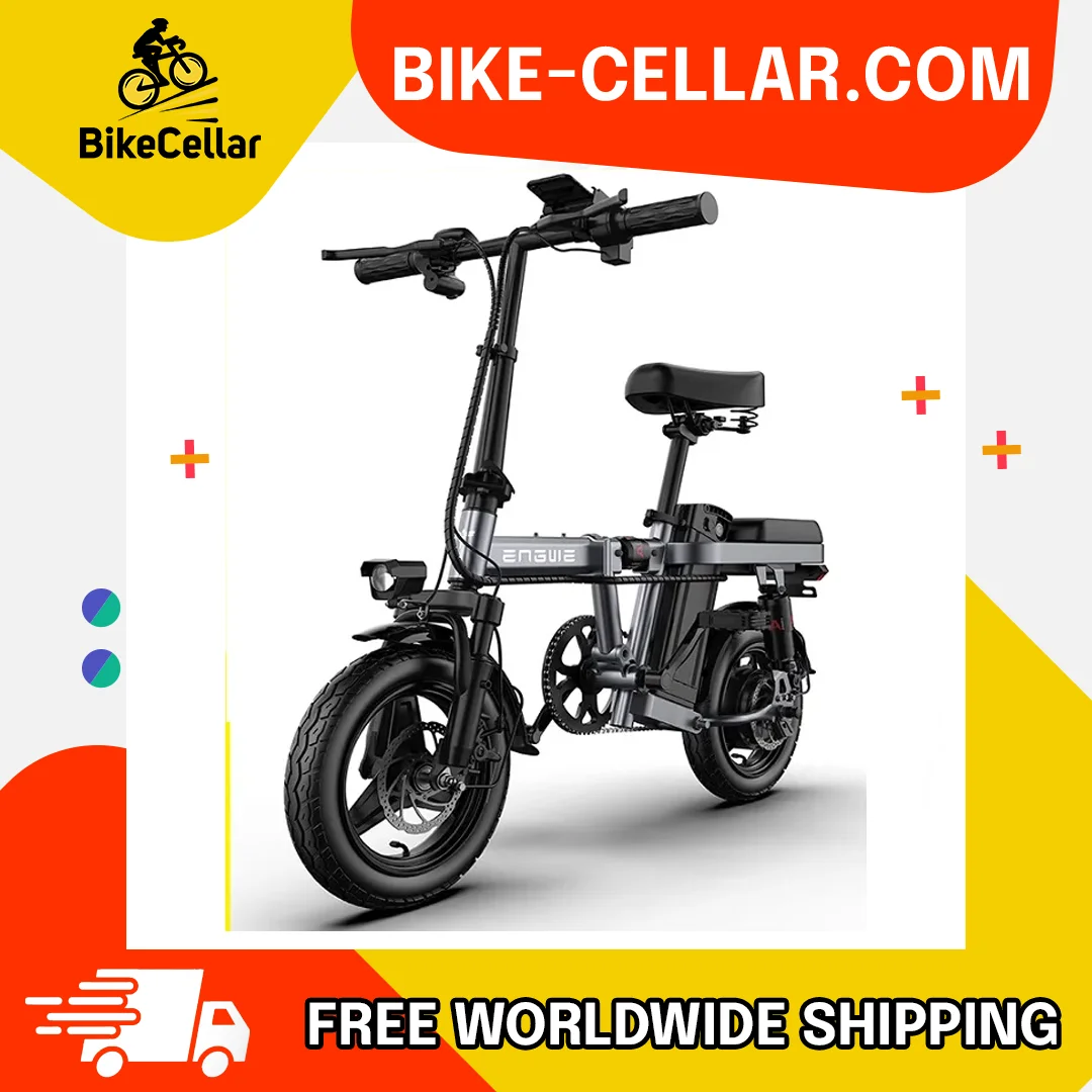 

2023 New ENGWE T14 electric bike 350W folding electric bicycle 14inch Mini electric bicycle 48V10A Adult city ebike 25KM/H