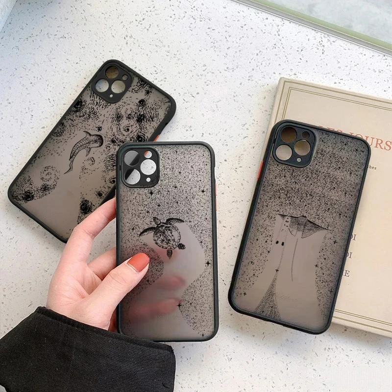 Чехол для Xiaomi Redmi Note 10 13 11 12 Pro Plus футляр с рисунком животного Дельфина черепахи 11S