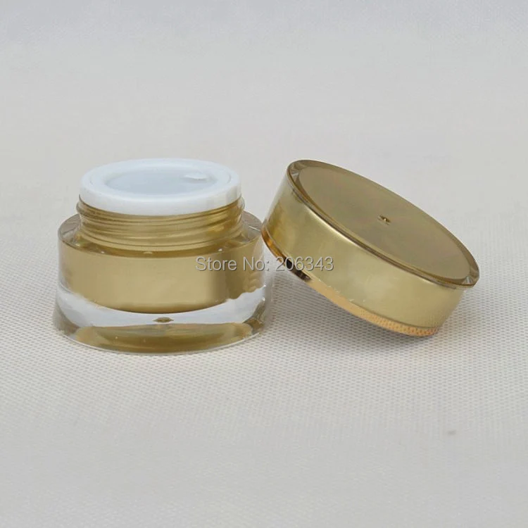 

5g ACRYLIC gold slim waist cream jar