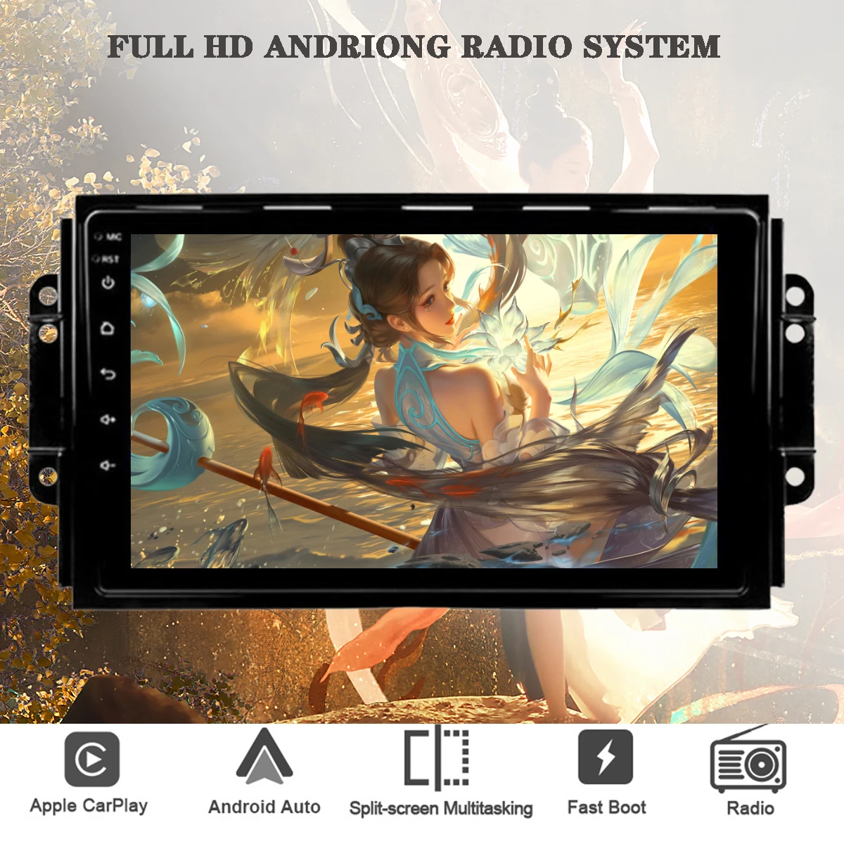 For Chevrolet Silverado Tahoe GMC Yukon Denali Acadia 9'' IPS Android 11 Car Radio Video Music MP5 Player GPS DVD Cassette |