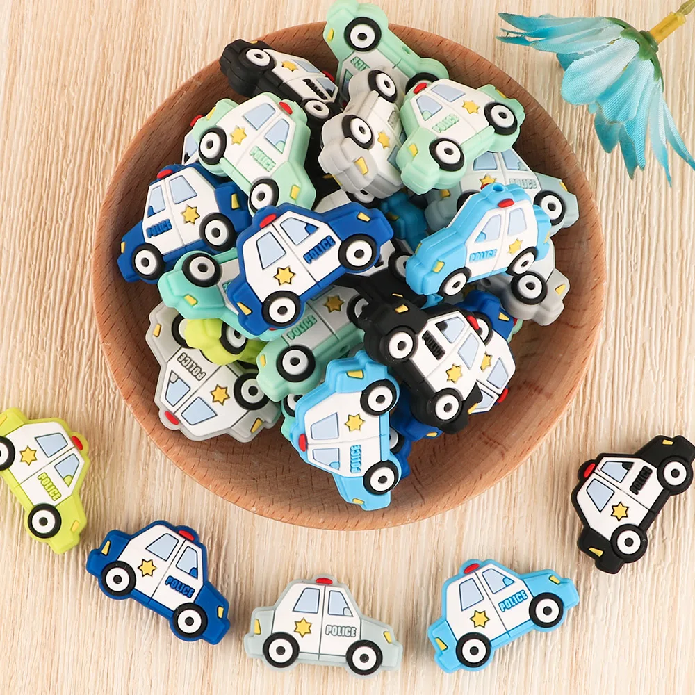 

Sunrony Car Silicone Beads 50/100pcs Silicone Teether Pacifier Clip Food Grade DIY Pacifier Chain Accessories Baby Teething Toys