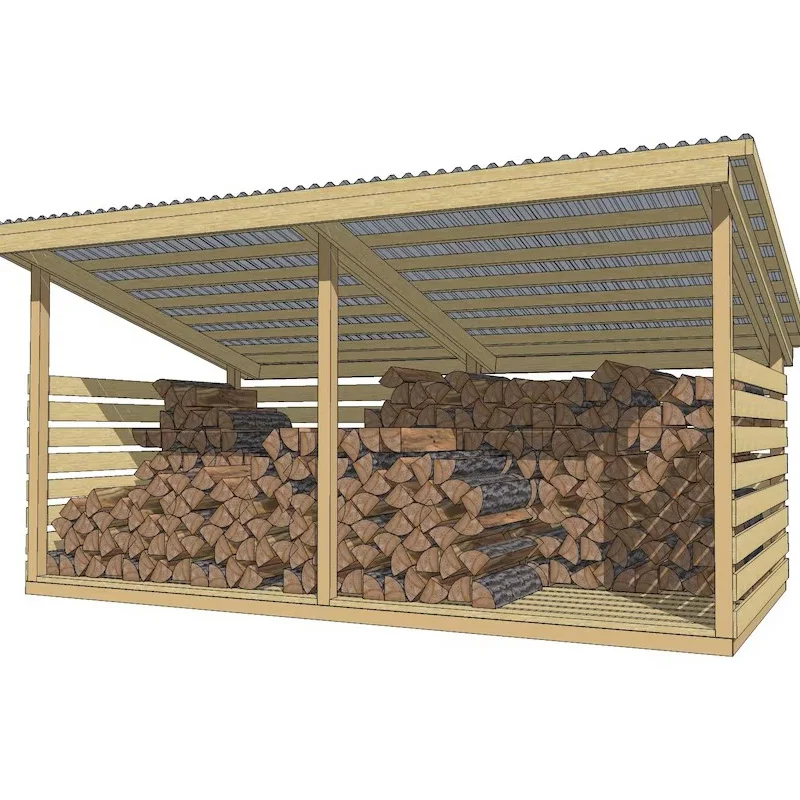 

Build Firewood Shed DIY Plans 5 Cord Sizes Woodworking Guide Instructions Download