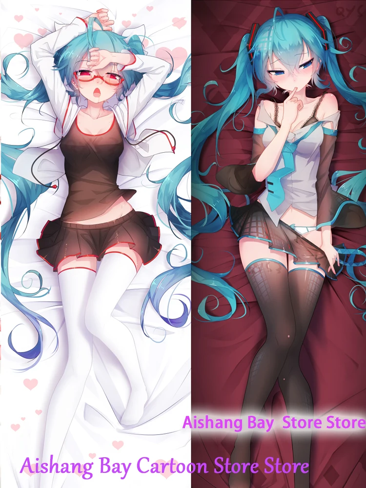 Dakimakura Anime Miku двусторонний принт полиэстер велюр