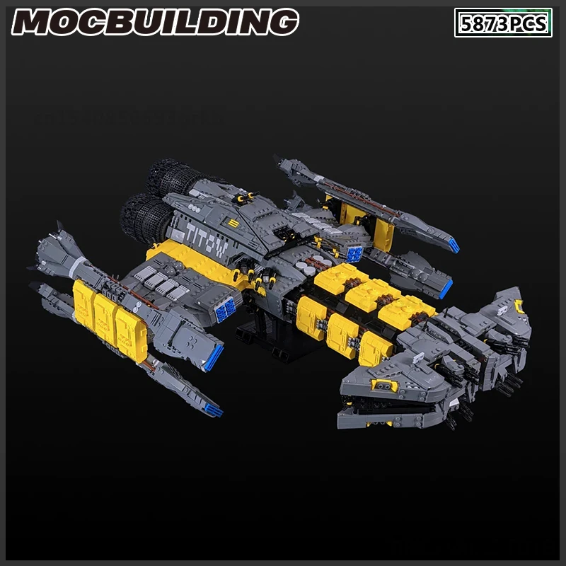 Battlecruiser MOC Building Block Movie Destroyer Frigate DIY Кирпичная модель Starfighter Сборочный комплект