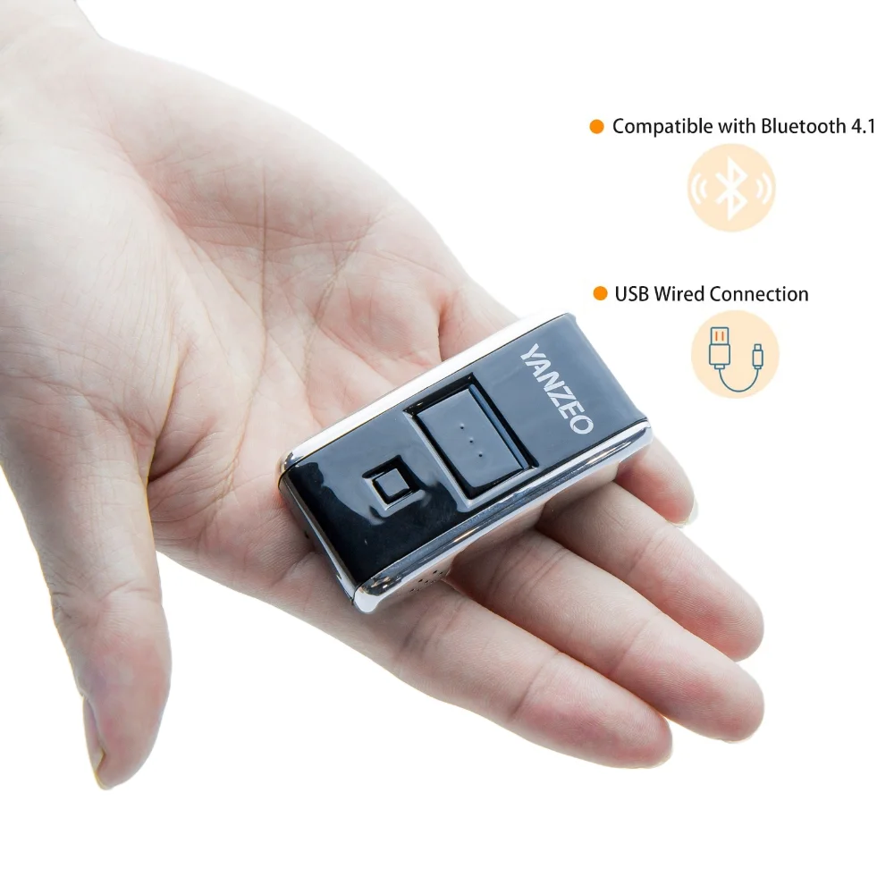

10 шт., карманный Bluetooth-сканер штрих-кода YZ2002