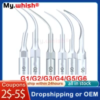 1pcs g1 g2 dental ultrasonic scaler tips for ems woodpecker handpiece g5 g6 g7 dentist tools endodontics endo perio scaling tip