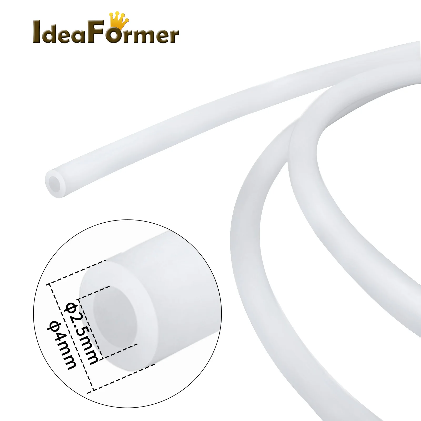 Для bambulab CR10 1/2/5/10/50 метра ID 2 5 мм наружный диаметр 4 трубка из ПТФЭ для деталей