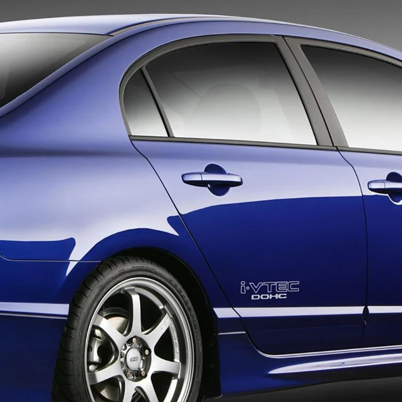 

I-VTEC DOHC логотип эмблемы, виниловые наклейки, декор боковой двери автомобиля, виниловые водонепроницаемые гоночные наклейки для Honda CIVIC