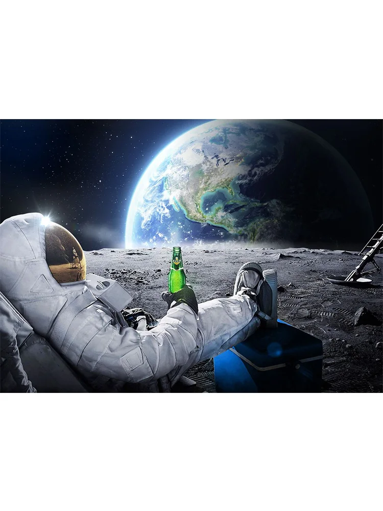 

Настенная картина "Забавный космический астронавт"