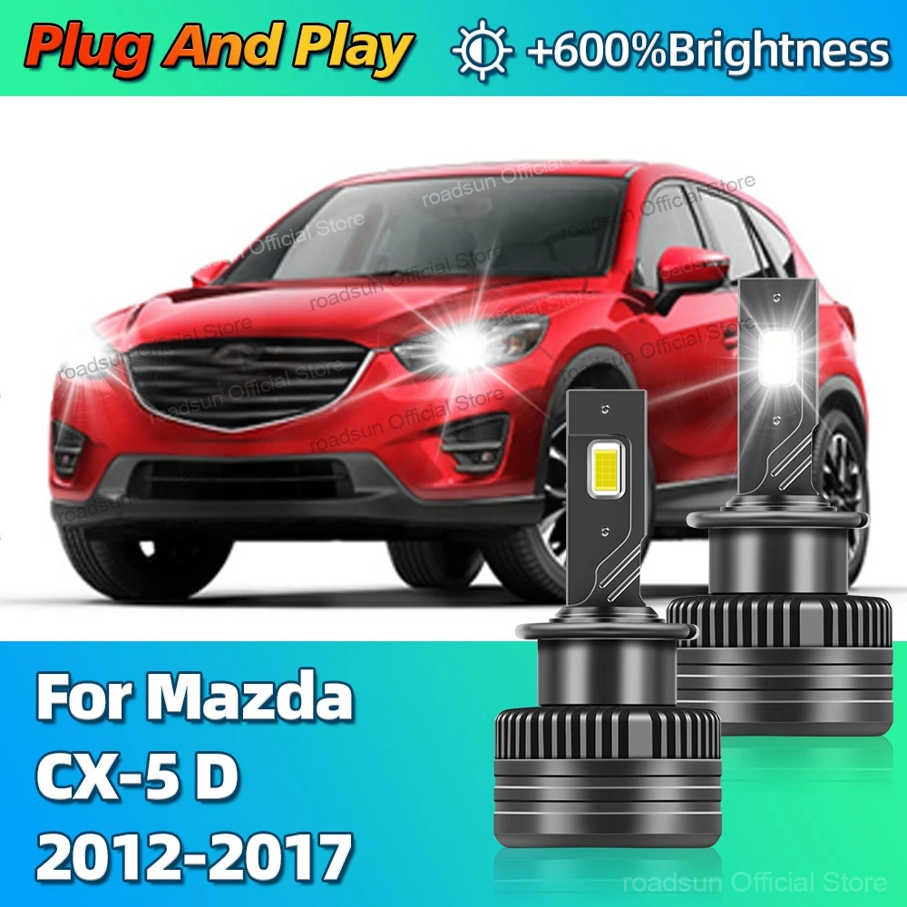 2 шт. светодиодная лампа Canbus HID D4S сменные фары автомобильные с вентилятором для