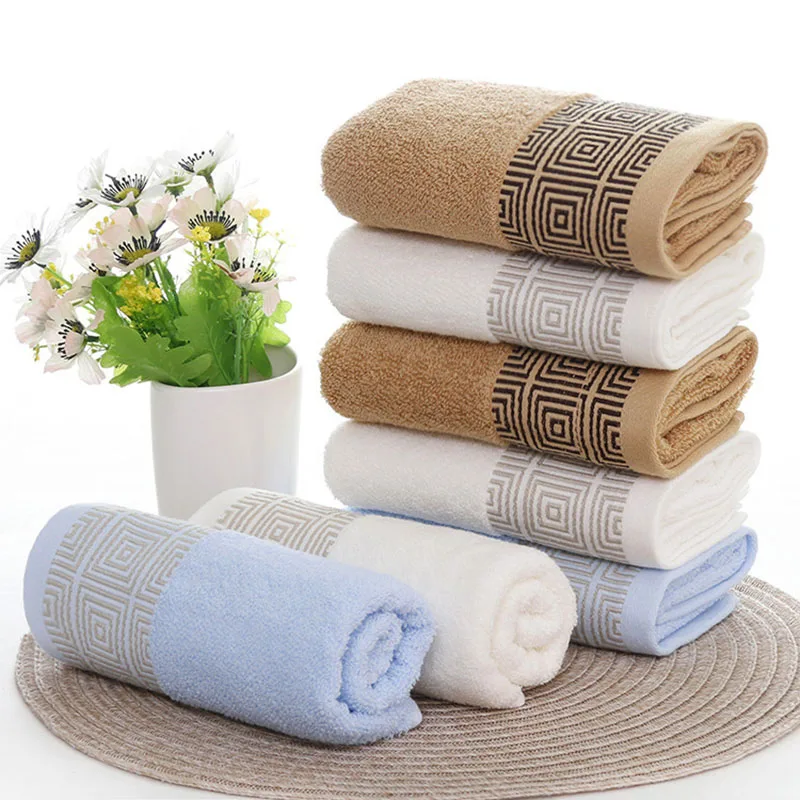 

100% Cotton Towel Bathroom absorbent strong Wipe towel For Adults Face Hand Towels Terry Washcloth Travel Sport Towel 33*74cm