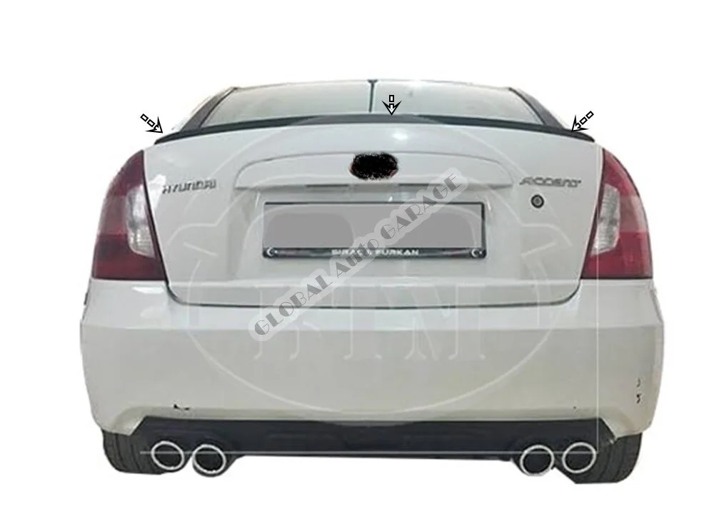 Спойлер для HYUNDAI ACCENT ERA 2006-2010 автомобильный аксессуар универсальные спойлеры
