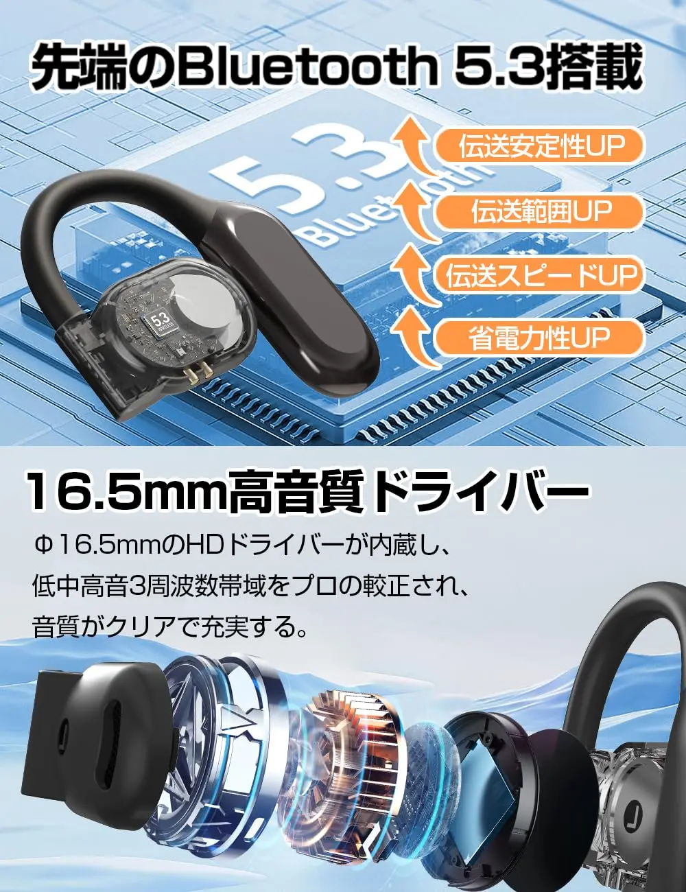 Беспроводные наушники Bluetooth 5.0 цвет в ассортименте
