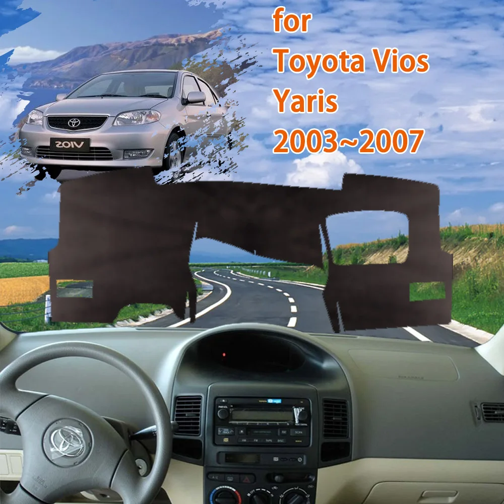 

Для Toyota Vios Yaris XP40 2003 2004 2005 2006 2007 аксессуары для автомобиля накладка на приборную панель ковер от солнца коврик для приборной панели ковер про...