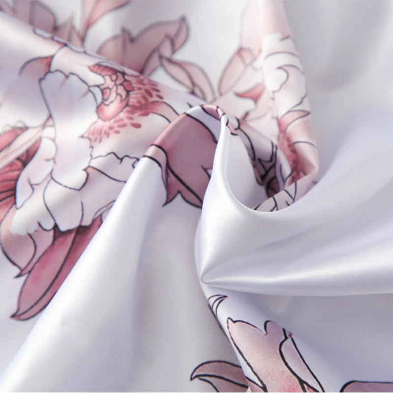 2021 Floral Robe New Design Silk Satin Robe Women Wedding Bridal Robes High Quality Summer Sleepwear