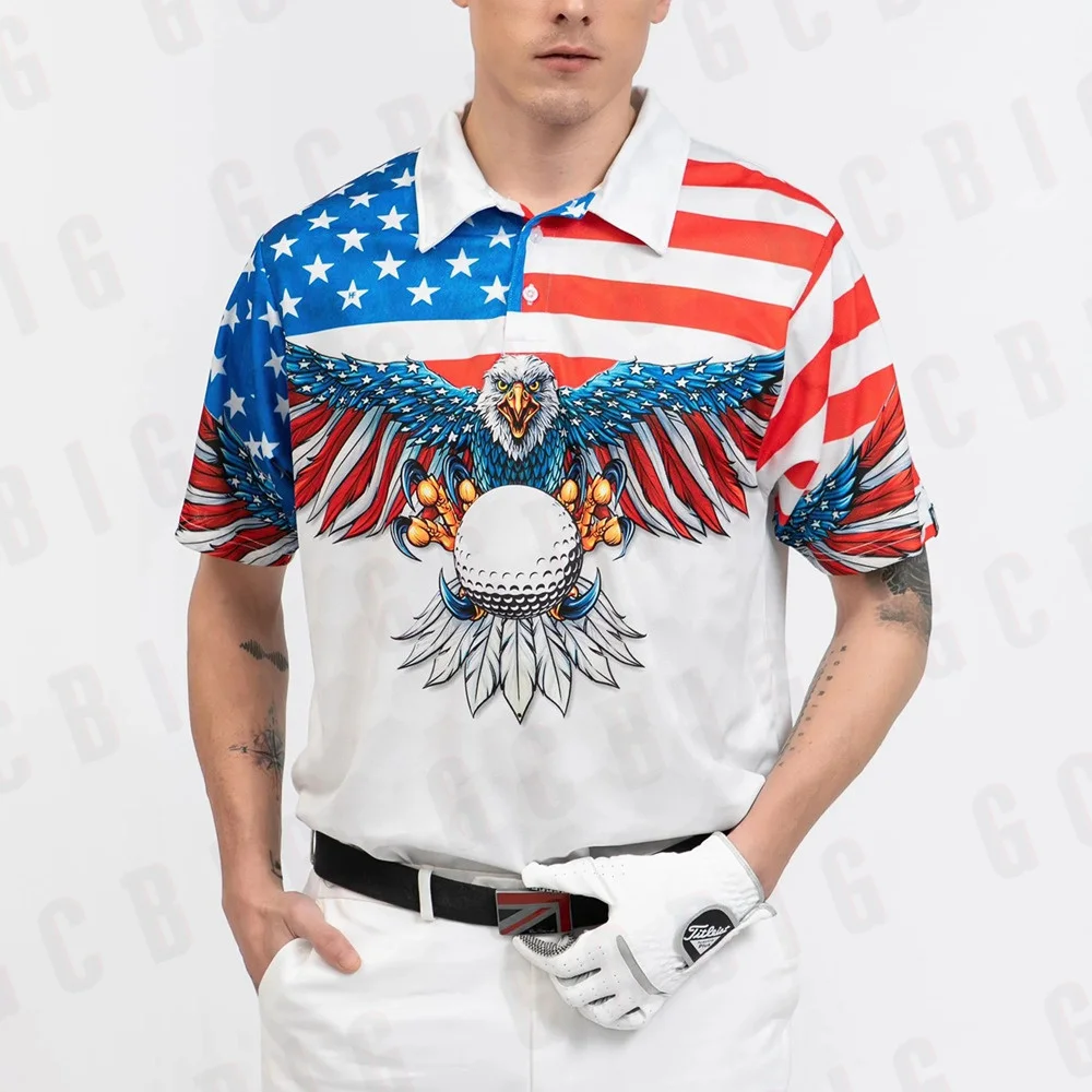 

2023 Summer Golf Clothing Men's Performance Polo Shirts Outdoor Sport Classic Clothing Golf T-shirt Quick Dry Golf Polo T Shirt