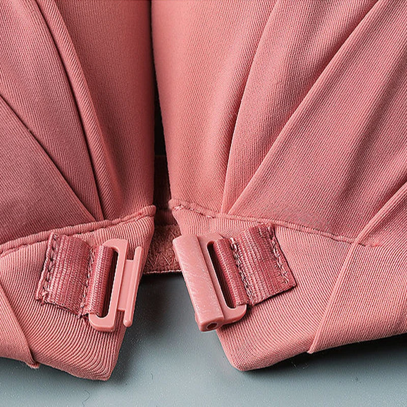 Women's Bra New  Front Buckle Bras For Women Push Up Front Closure  No Rims Cross Back Sexy Bow Tie Anti-Sagging Women's Bra