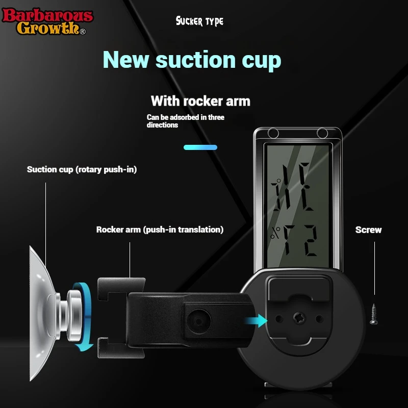 Электронный термометр и гигрометр для рептилий ящерица черепаха рогатая лягушка