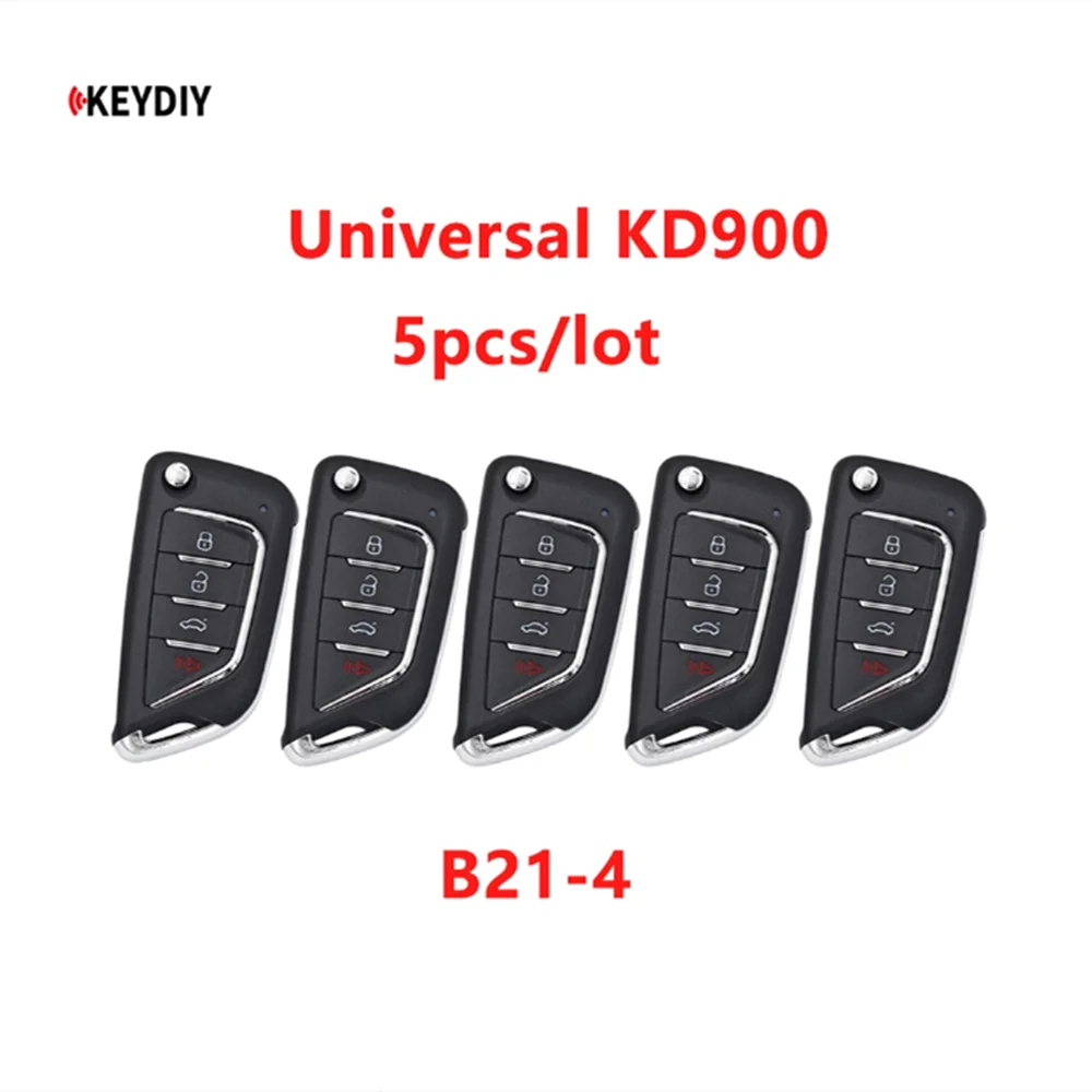 Фото 5 шт./лот B21-4 KEYDIY универсальный для KD900/URG200 Mini KD KD-X2 4 кнопочный пульт дистанционного управления KD дистанционный ключ B21-4 №1