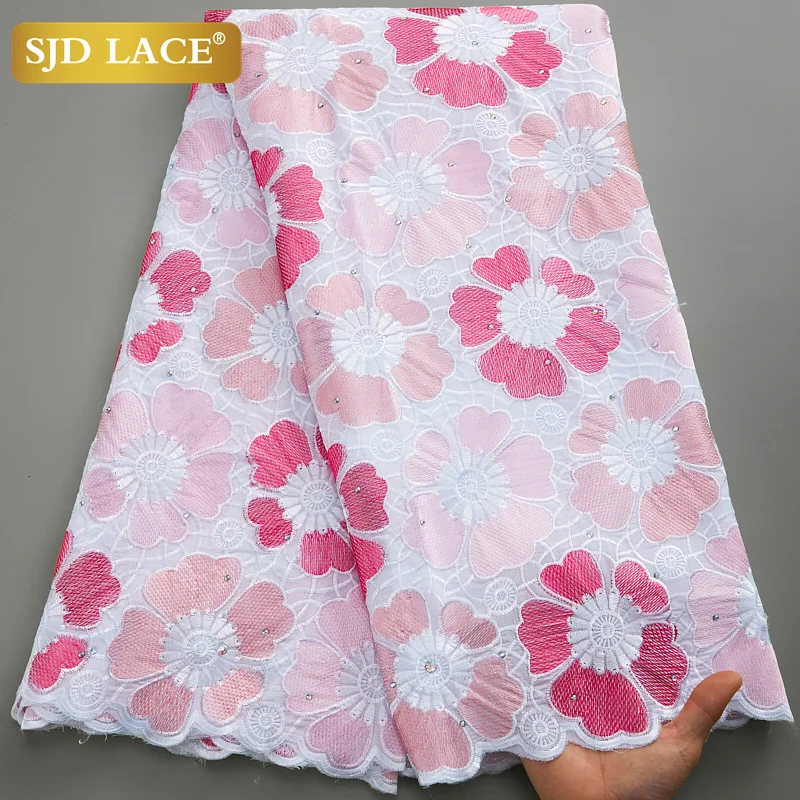 SJD кружева швейцарская вуаль в Швейцарии 2022 красная женская красивая хлопковая