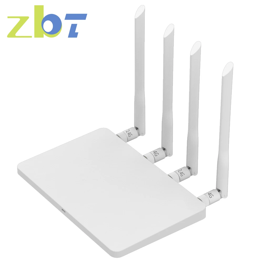 

ZBT 4G LTE Беспроводной Wi-Fi роутер 3G 4G Модем SIM-карта 2,4G 5,8G двухдиапазонный 12 В 1A 1200 Мбит/с 32 Uers 2 LAN WAN Roteador WE2805-A-KC