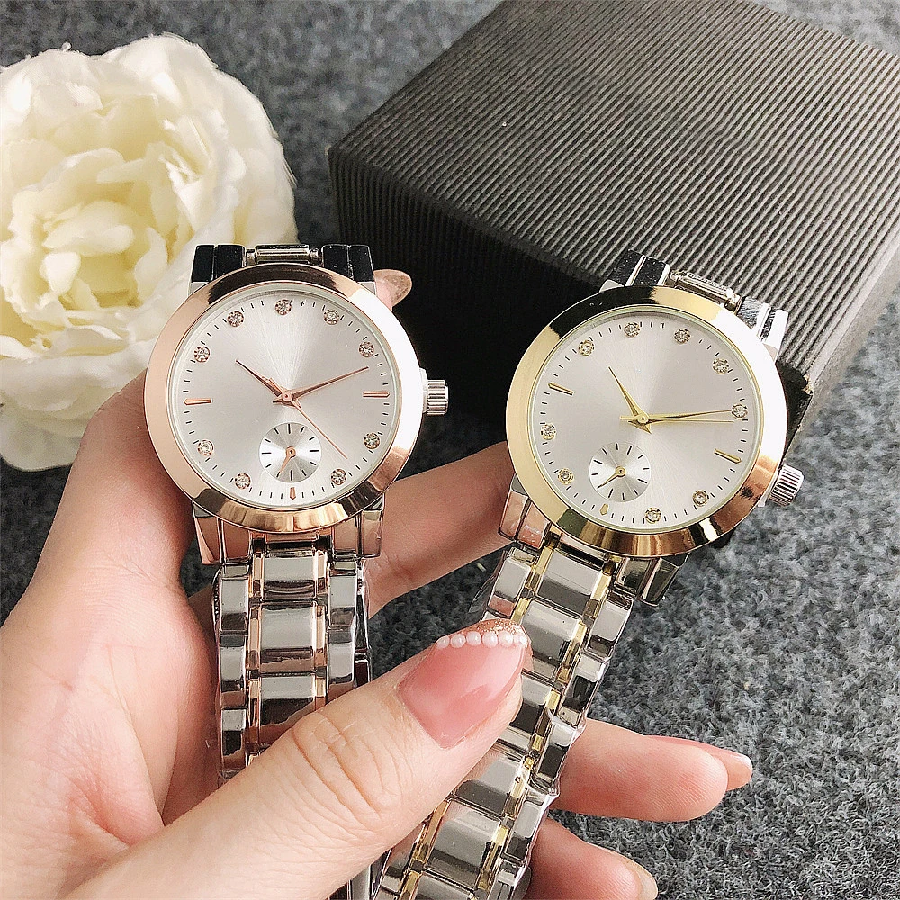 Brand Wrist Watches Women Girl Ladies Crystal Style Quartz Casual Steel Metal Band Clock m148