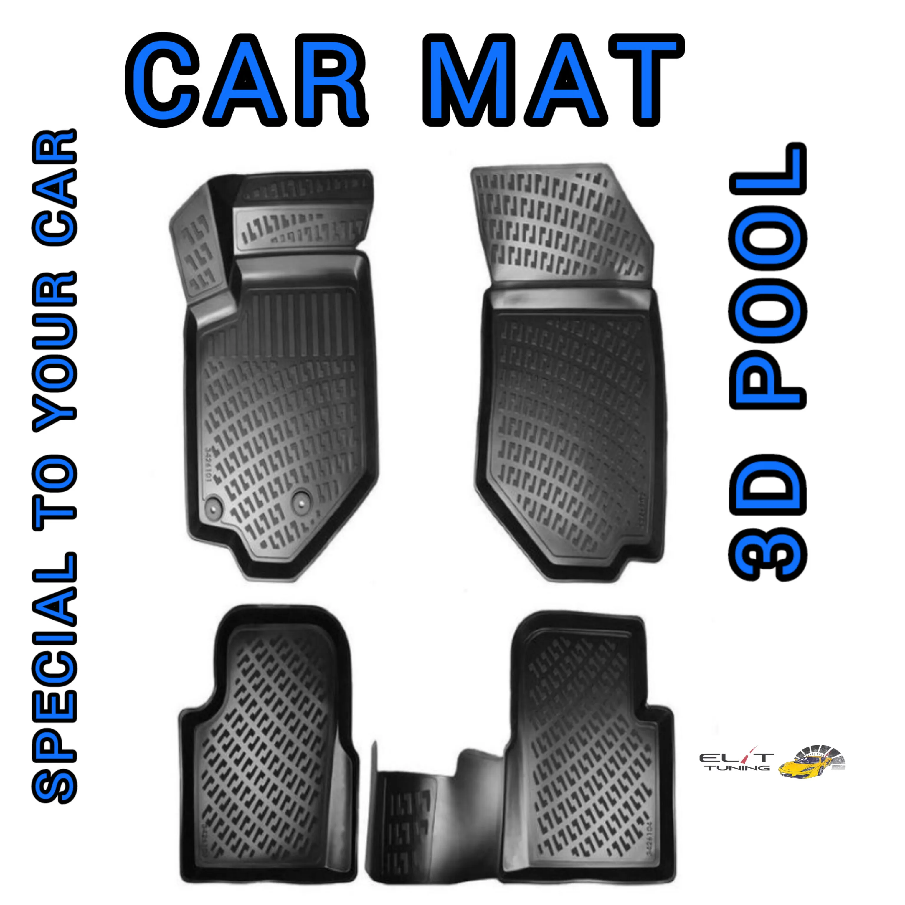 

For Fiat Panda Car Waterproof Anti-Slip Floor Mat Fully Surrounded Protective Car Accessories Rubber Luxury