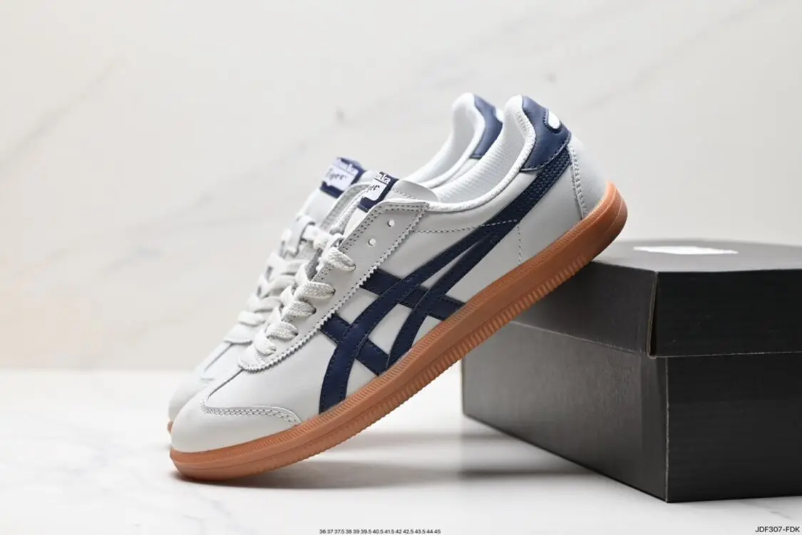 Женские кроссовки Asics Onitsuka Tiger Tokuten Мужские летние светло - серые синие 1: 1