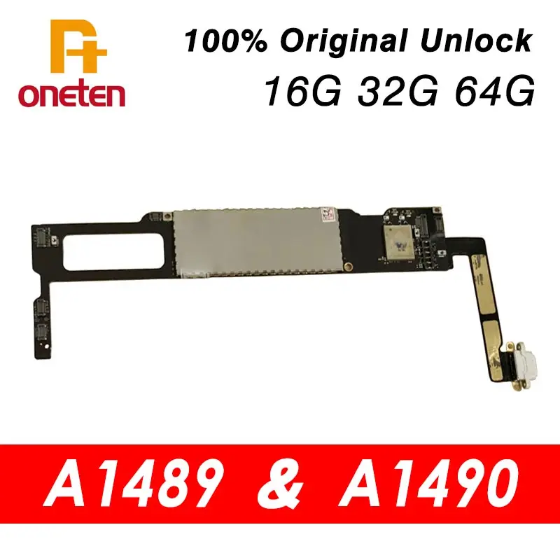 

100% Original Unlock iPad Working Motherboard For Mini2 A1489 Wifi Version A1490 3G Version iCloud Clean 16G 32G 64G Mainboard