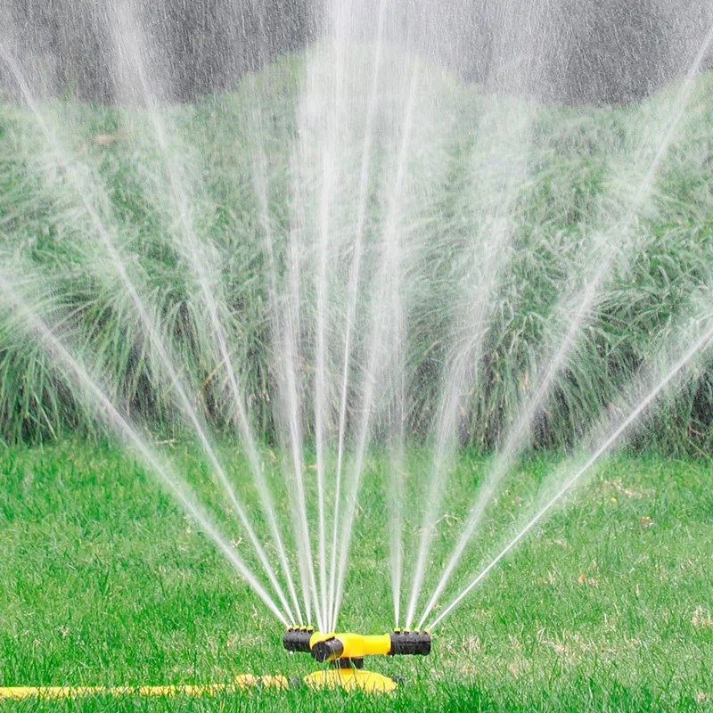 360 degree automatic rotating three prong sprinkler irrigation rotary sprinkler tandem sprinkler Planter