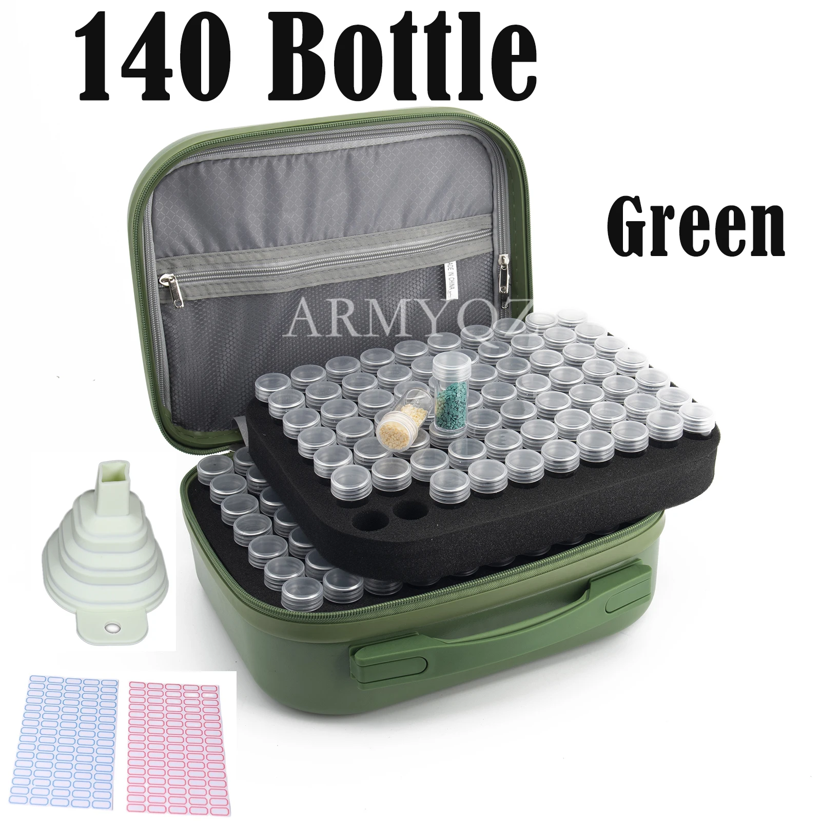 Двухслойный контейнер на 140 бутылок для алмазной живописи аксессуары сумка