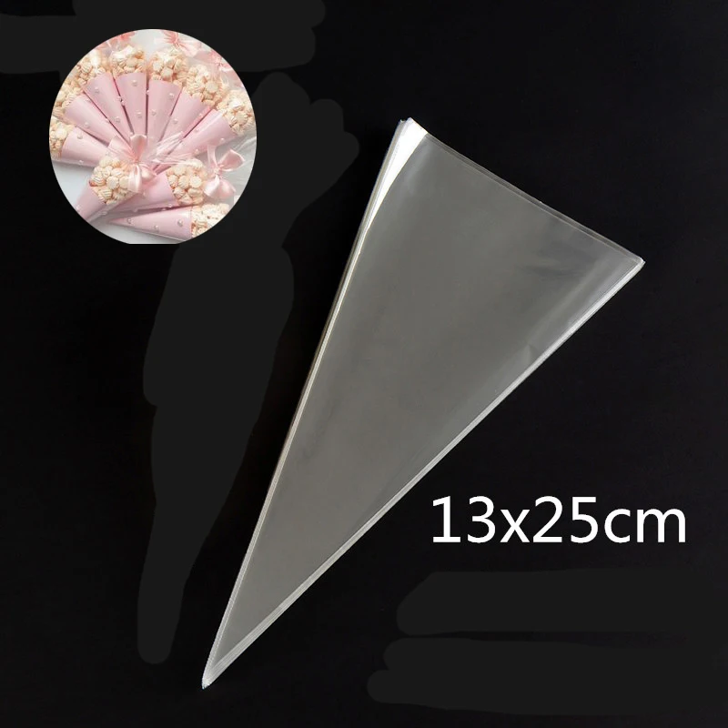 

Прозрачные пластиковые сумки для конфет, 50 шт.