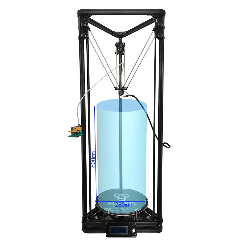 3D-принтер HE3D K280 Kossel delta, мощность 24 В, 400 Вт, высокая скорость печати, автоматический уровень, нагревательный стол, поддержка нескольких материалов