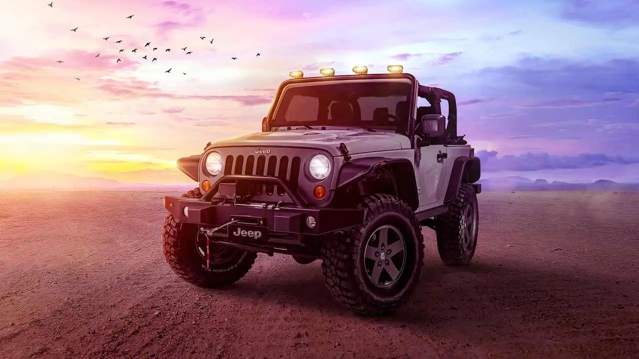 LinxOne постер на экокоже &quot2020 jeep wrangler автомобили" / декор для дома интерьер
